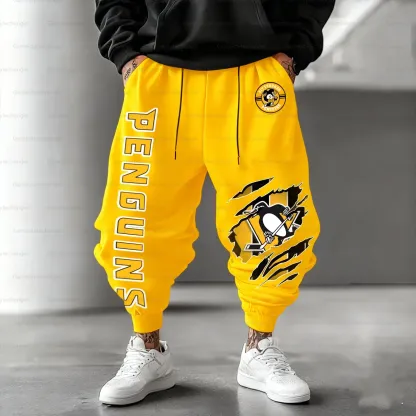 Unisex  “Pittsburgh Penguins” Casual Anime Streetwear Pant