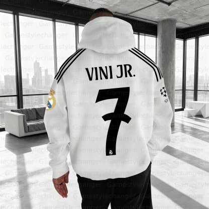 Unisex "Real Madrid" Graphic Streetwear Vintage Hoodie