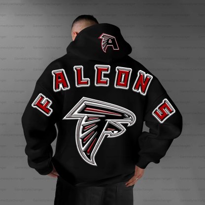 Unisex "Atlanta Falcons" Graphic Streetwear Vintage Plush Hoodie