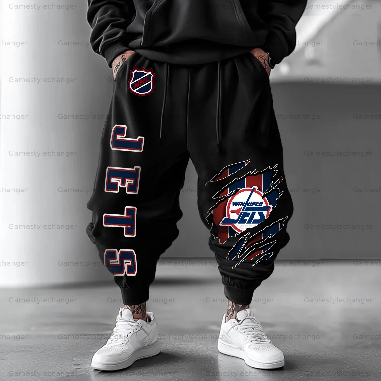 Unisex “Winnipeg Jets” Casual Anime Streetwear Pant
