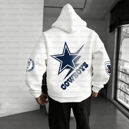Unisex "Dallas Cowboys" Graphic Streetwear Vintage Plush Hoodie