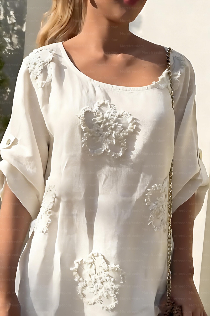 ⏰ LAST DAY SAVE 50%🔥Women's vacation and leisure asymmetrical jacquard top