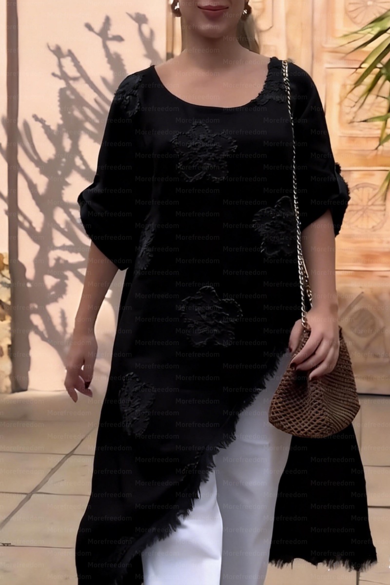 ⏰ LAST DAY SAVE 50%🔥Women's vacation and leisure asymmetrical jacquard top