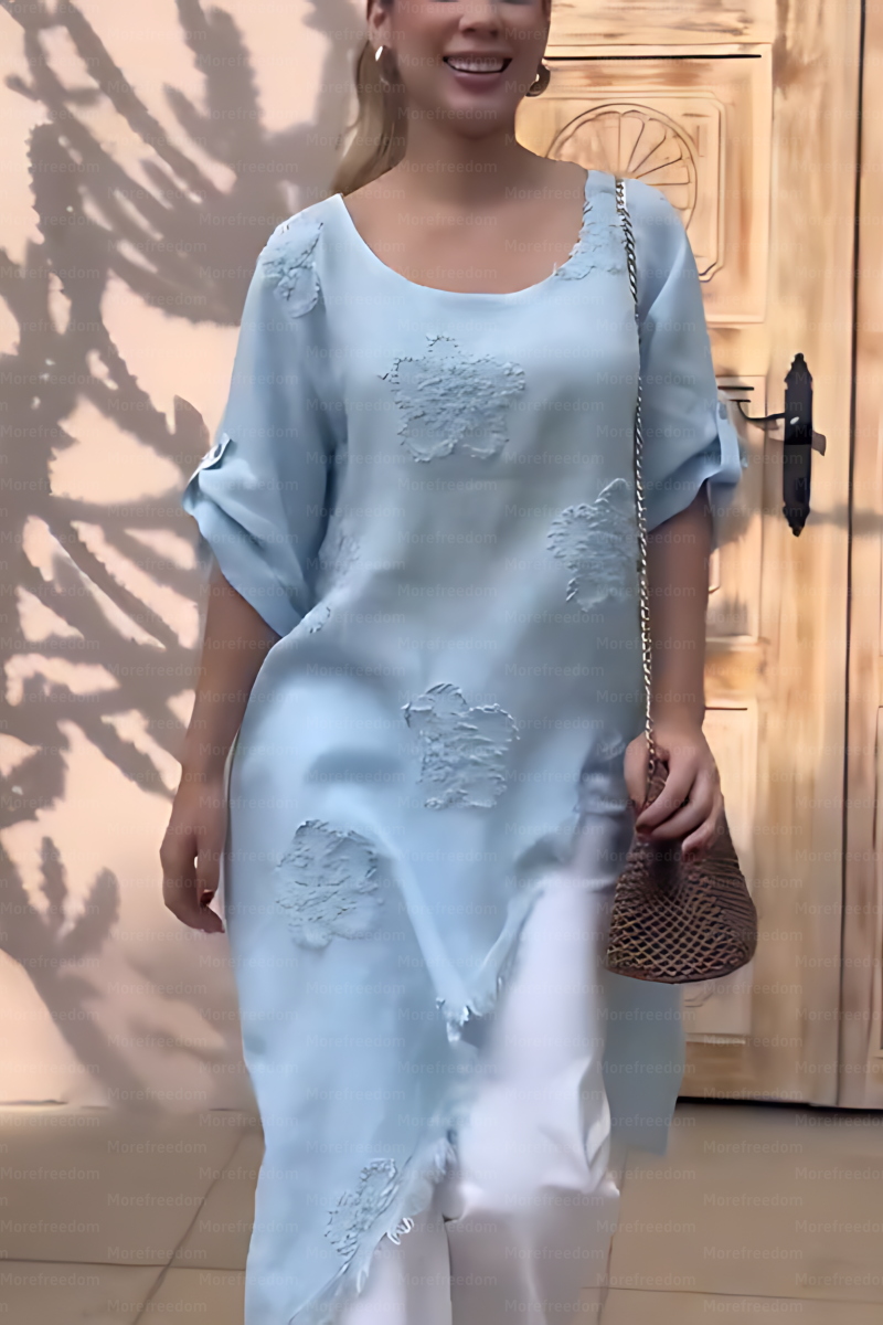 ⏰ LAST DAY SAVE 50%🔥Women's vacation and leisure asymmetrical jacquard top