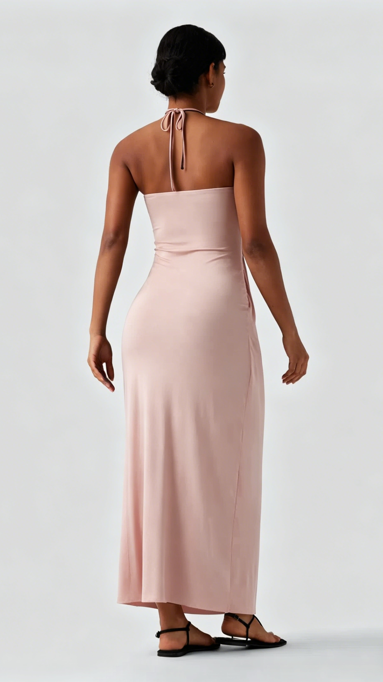 Women's Halter-Neck Backless Maxi Dress