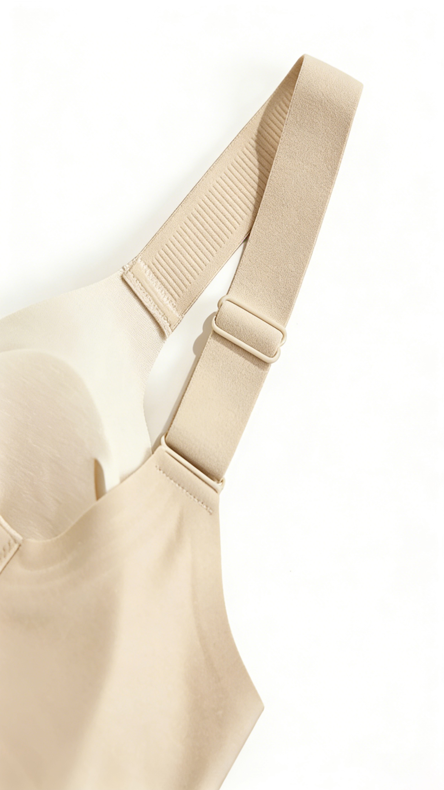 Women's Thin Seamless Bra for Larger Busts Minimizing Lifting and Gathering Support to Prevent Sagging and Smooth Side Bulge