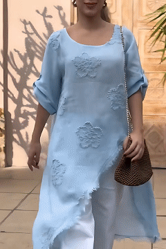 ⏰ LAST DAY SAVE 50%🔥Women's vacation and leisure asymmetrical jacquard top