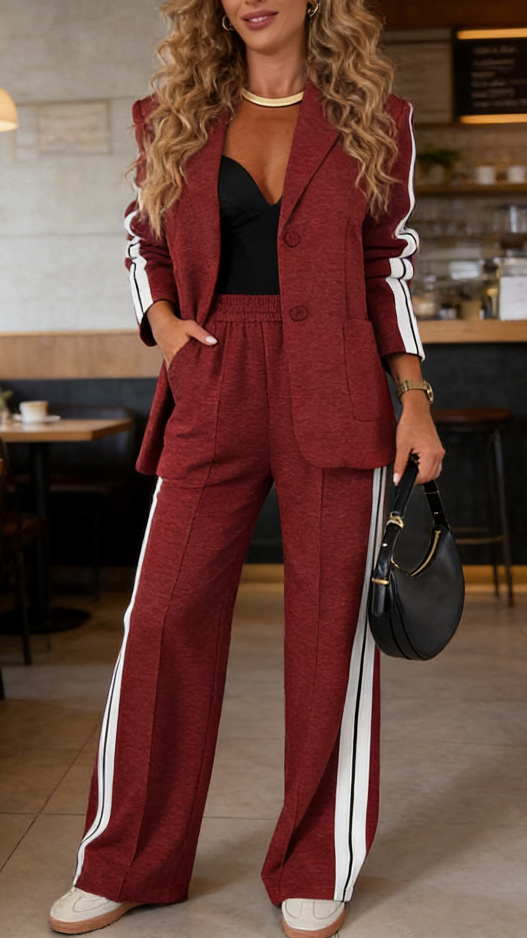 Women's Lapel Long Sleeve Casual Suit