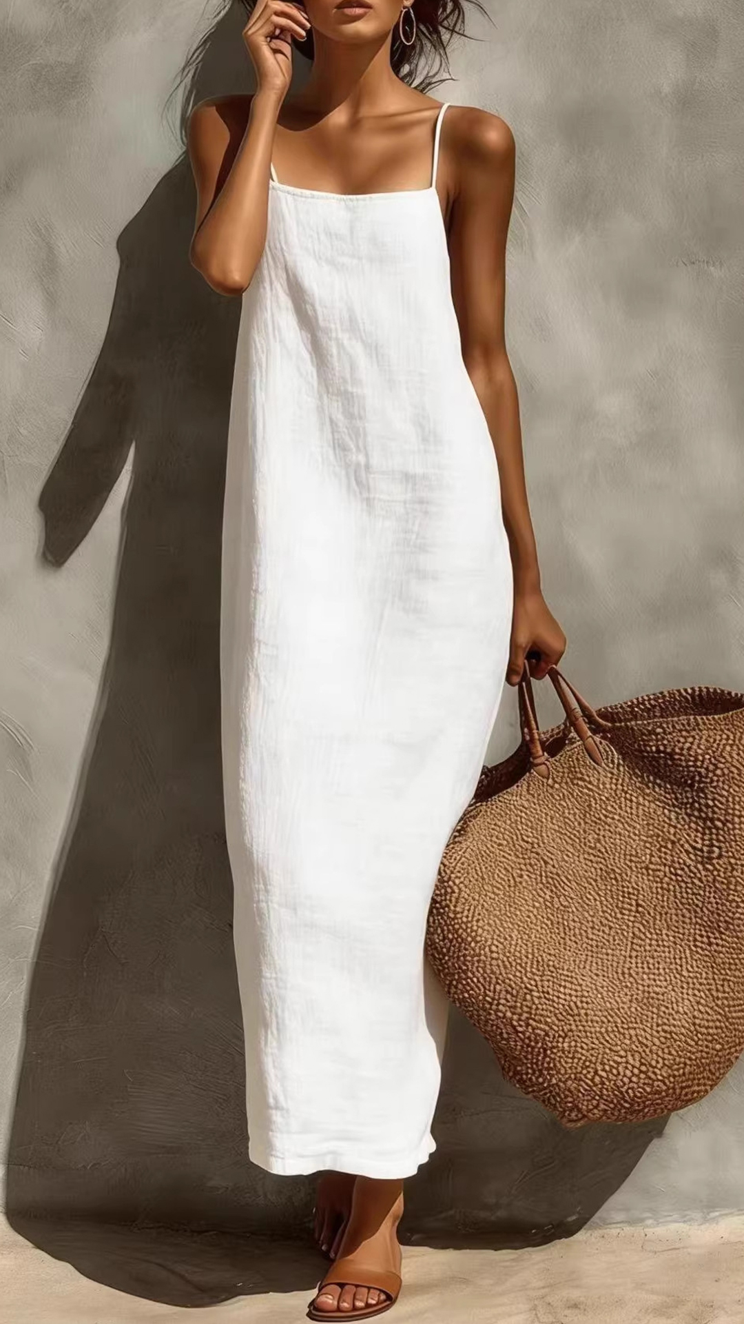 2026 European And American Cross-Border New Style Suspender Square Neck Design Classic Bohemian Resort Style Dress