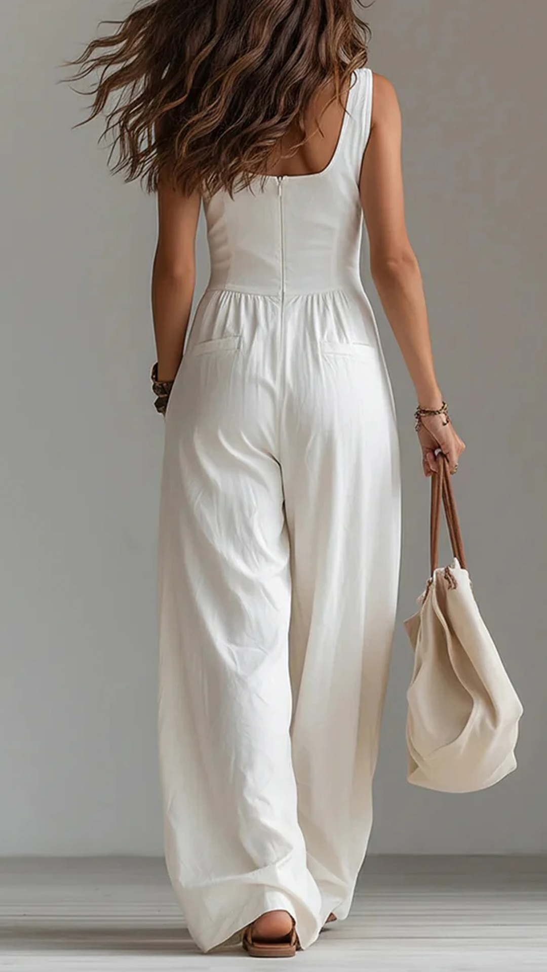 [Copy]Women's Color-Block Cotton Jumpsuit