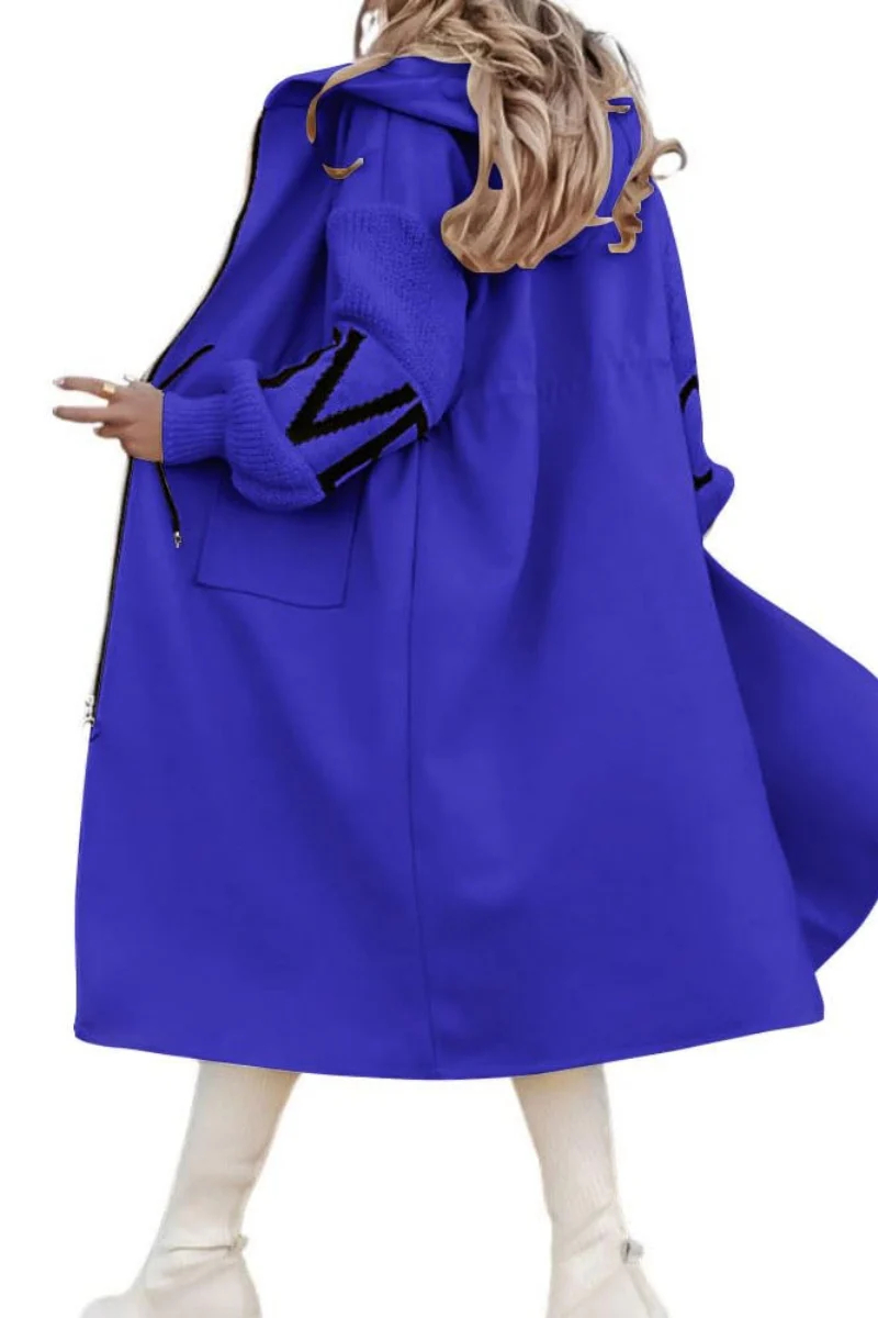 Women's wool knitted jacket with sleeves