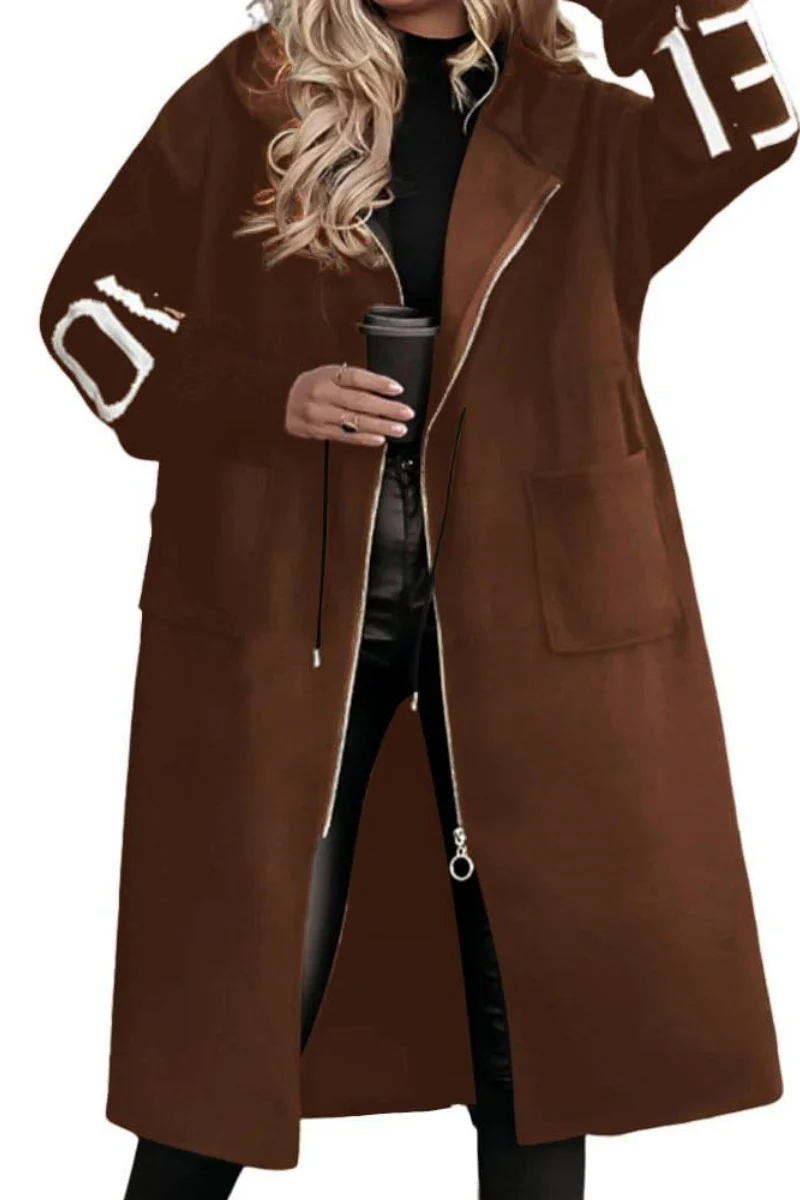 Women's wool knitted jacket with sleeves