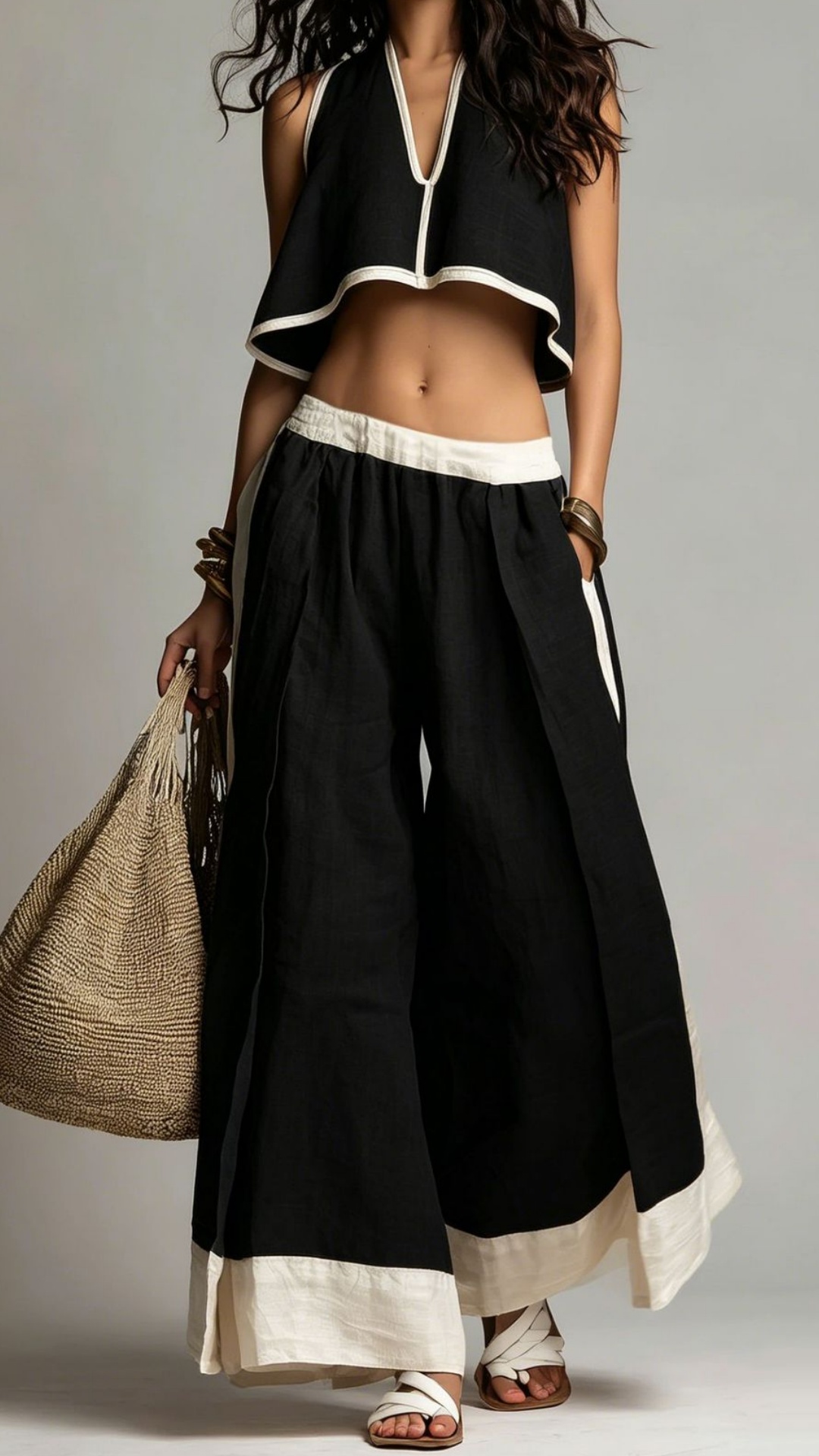 Women's Casual Elegant Solid Color Sleeveless V-Neck Suit