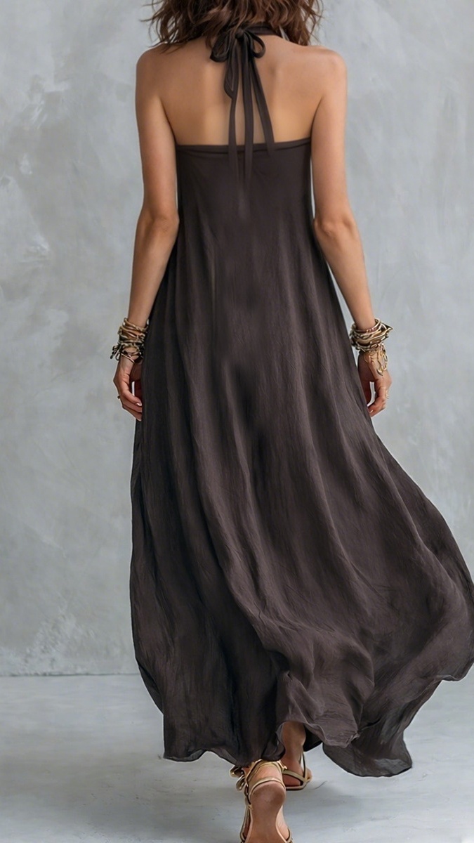 Women's Bohemian Style Off-Shoulder Loose Long Dress