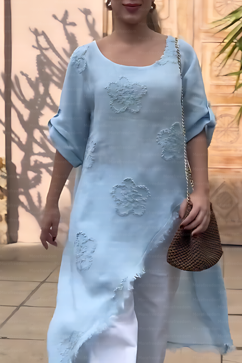 ⏰ LAST DAY SAVE 50%🔥Women's vacation and leisure asymmetrical jacquard top