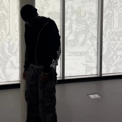 Unisex fashionable and casual street style hoodie with timeless vine embroidery.