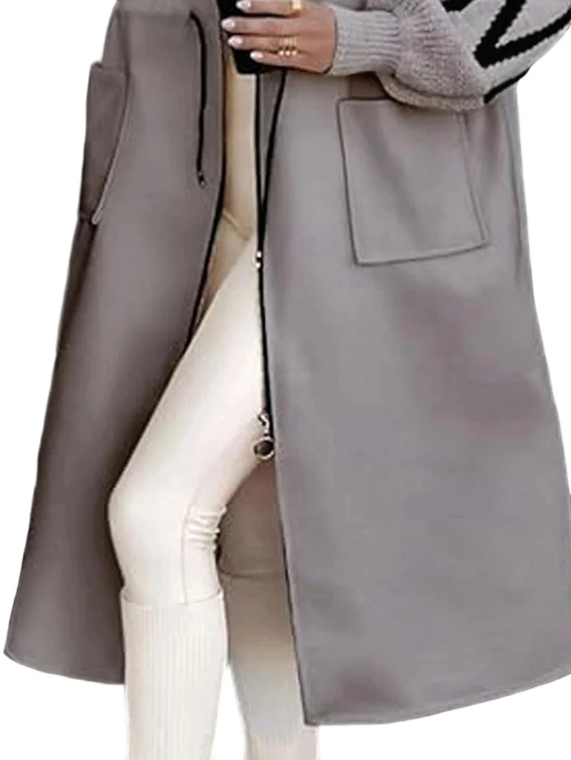 Women's wool knitted jacket with sleeves