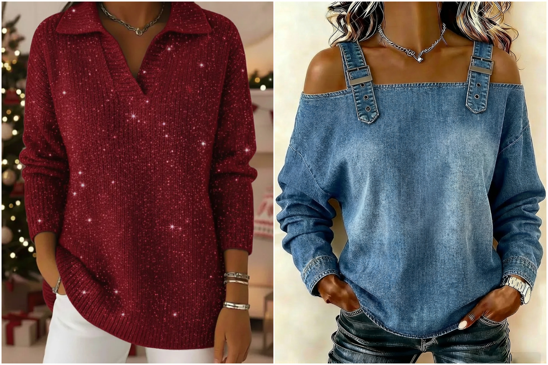 Women's sleeveless denim shirt