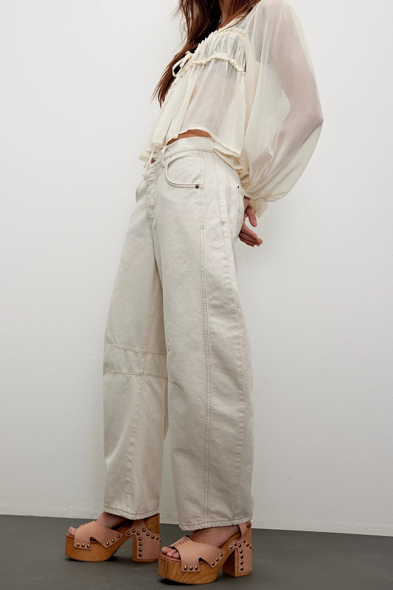 Retro banana-shaped harem jeans for women loose-fitting slimming casual dad-style carrot-leg trousers