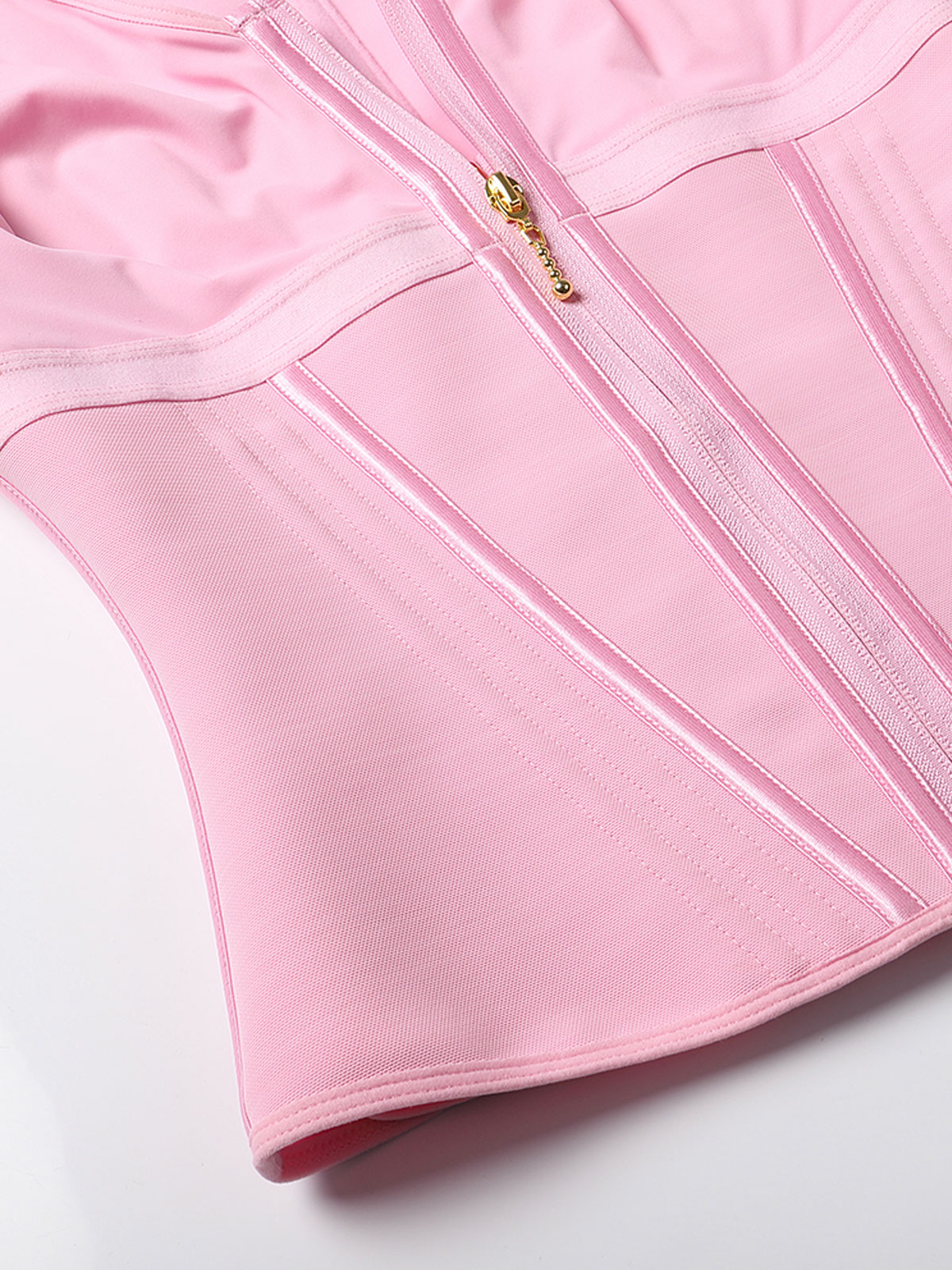 Extreme Latex Corset Waist Vest With Bra