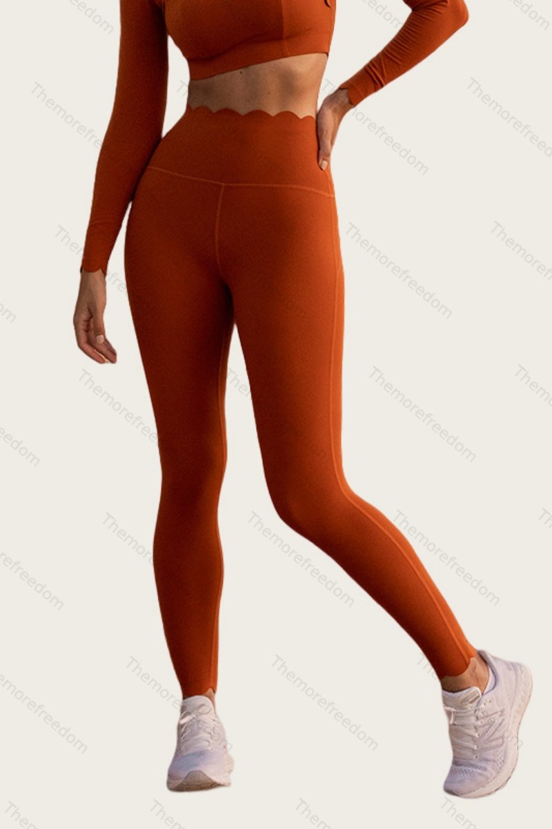 Women's square-neck slim-fit high-stretch quick-drying yoga and fitness long-sleeved workout set