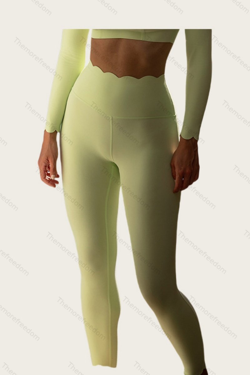 Women's square-neck slim-fit high-stretch quick-drying yoga and fitness long-sleeved workout set