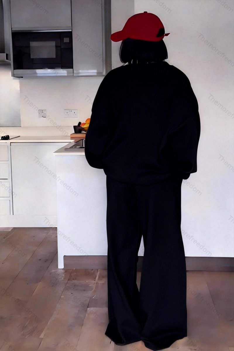 Women's cardigan jacket wide-leg pants and casual suit set