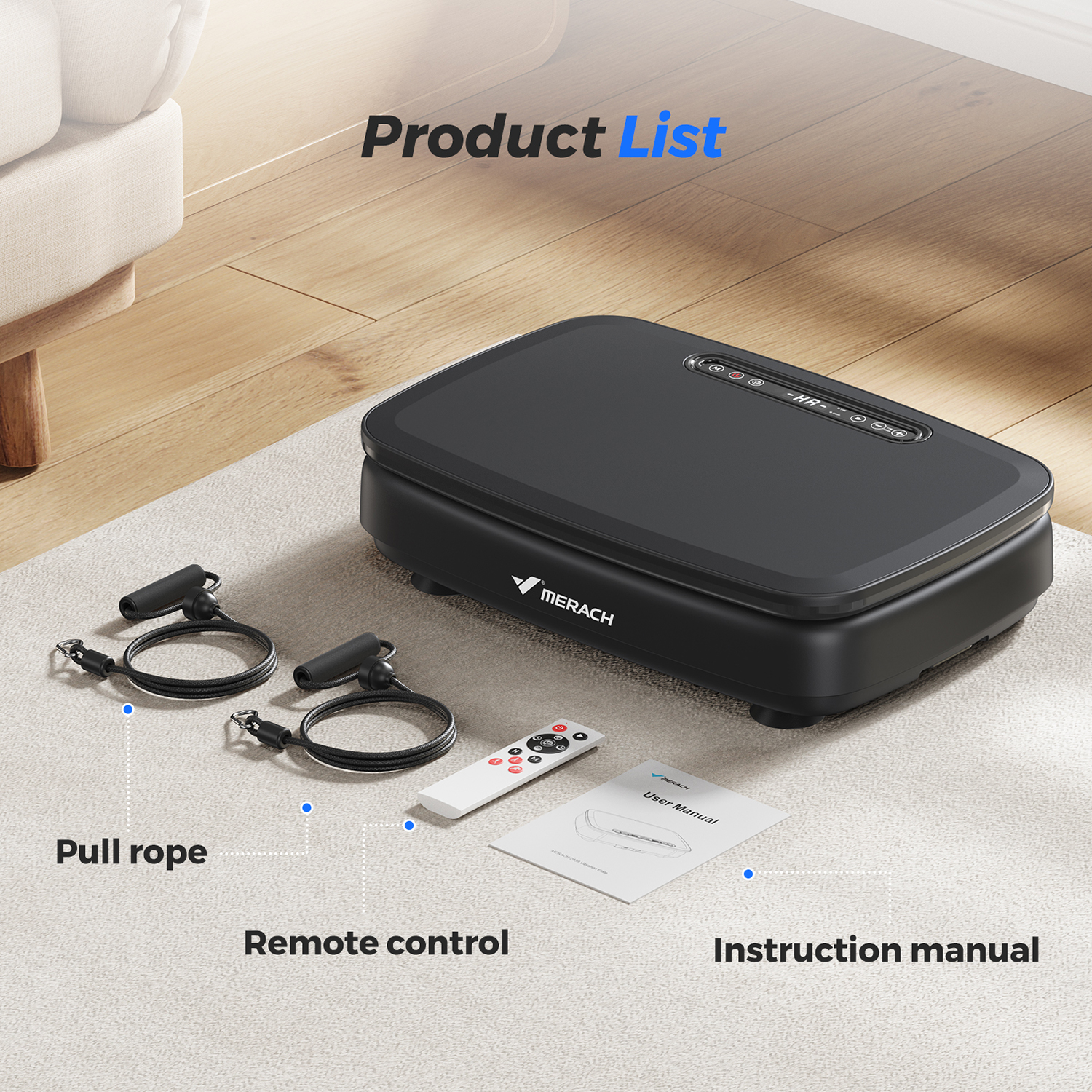 MERACH Vibration Plate Exercise Machine for Wellness and Fitness