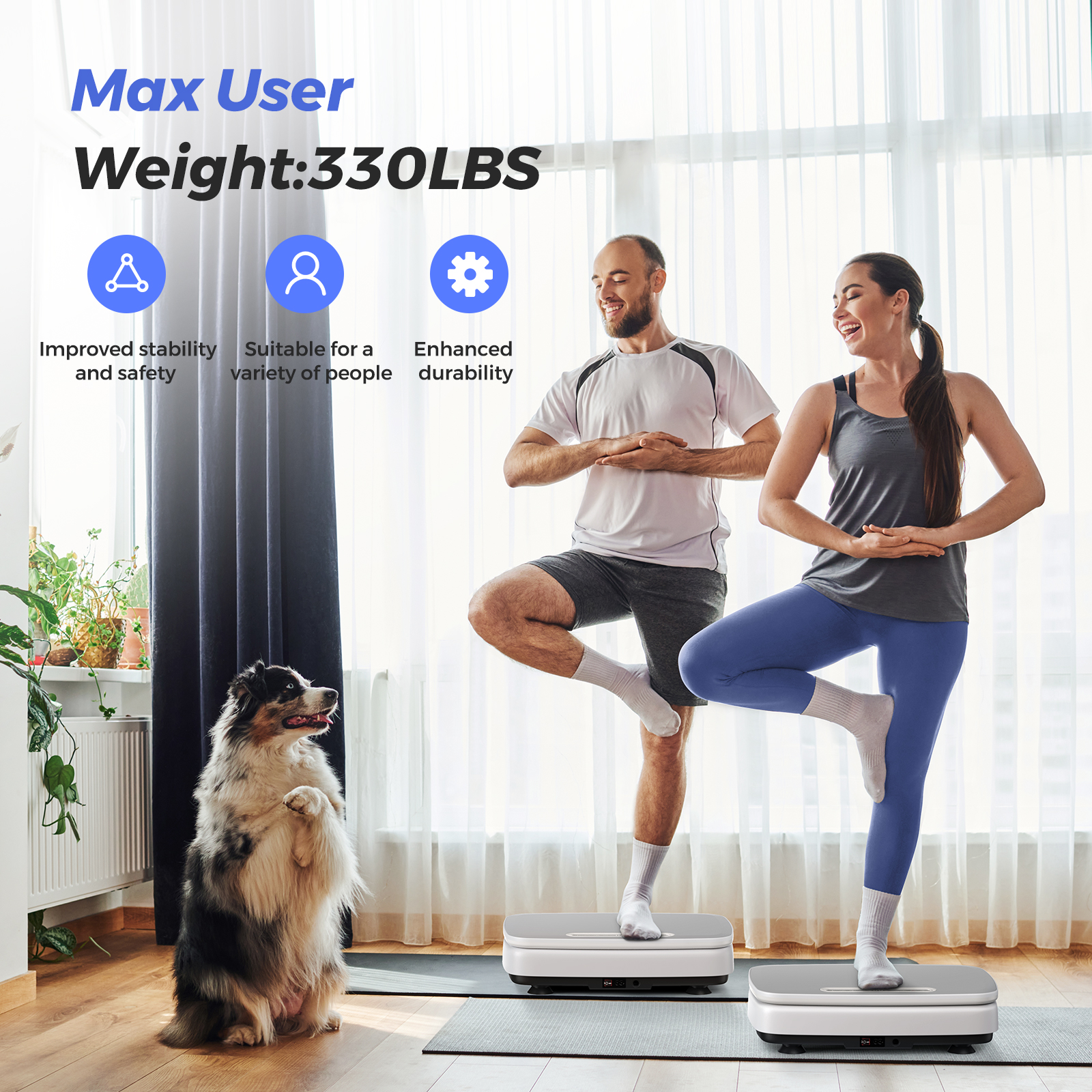 MERACH Vibration Plate Exercise Machine for Wellness and Fitness