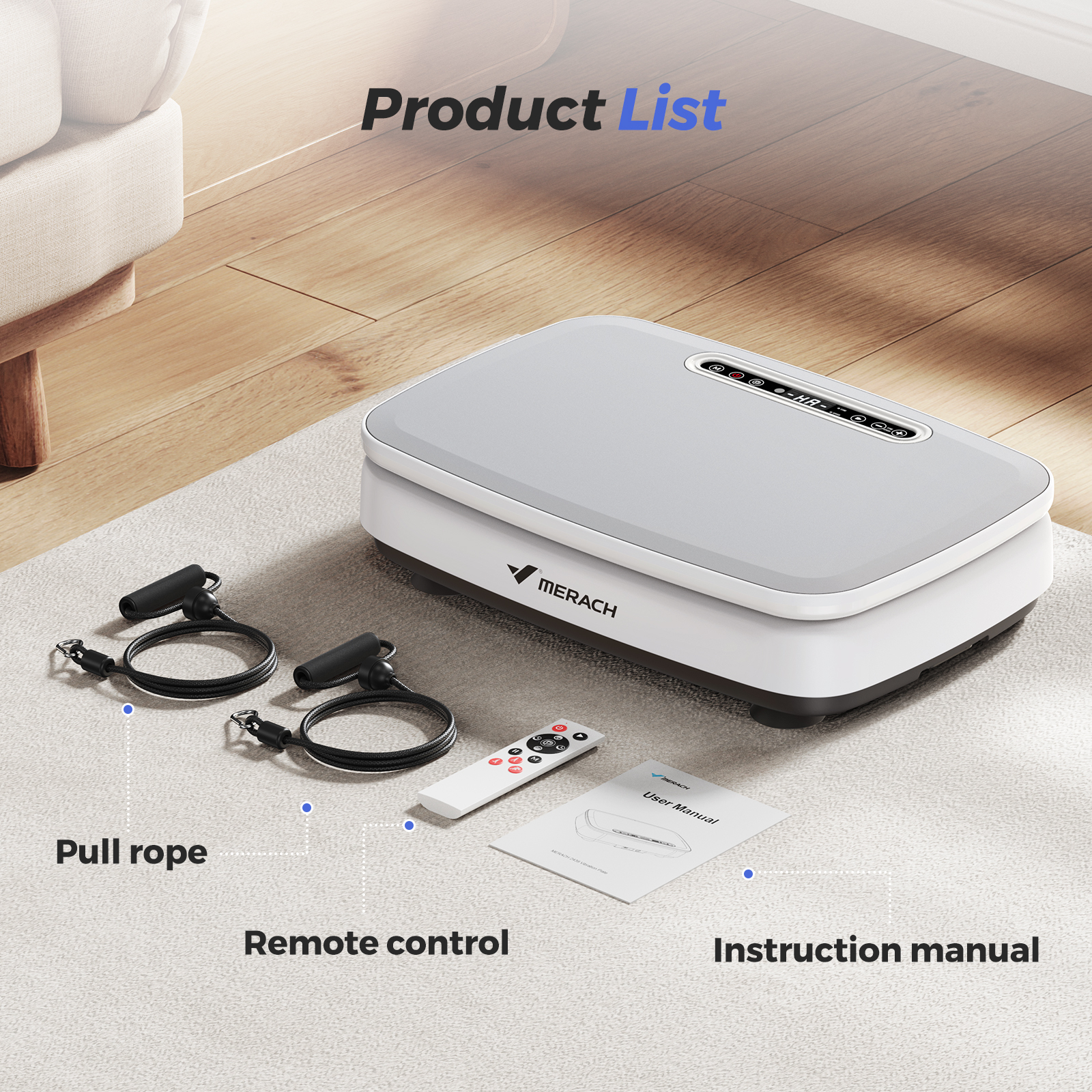 MERACH Vibration Plate Exercise Machine for Wellness and Fitness