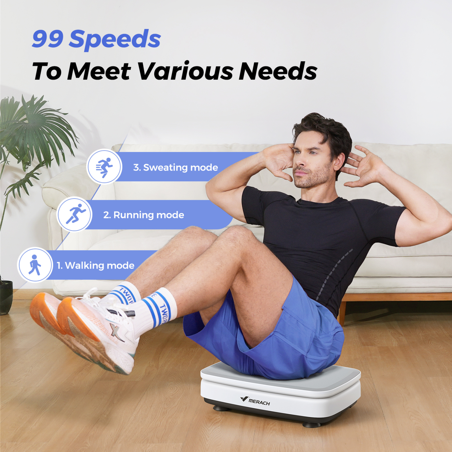 MERACH Vibration Plate Exercise Machine for Wellness and Fitness
