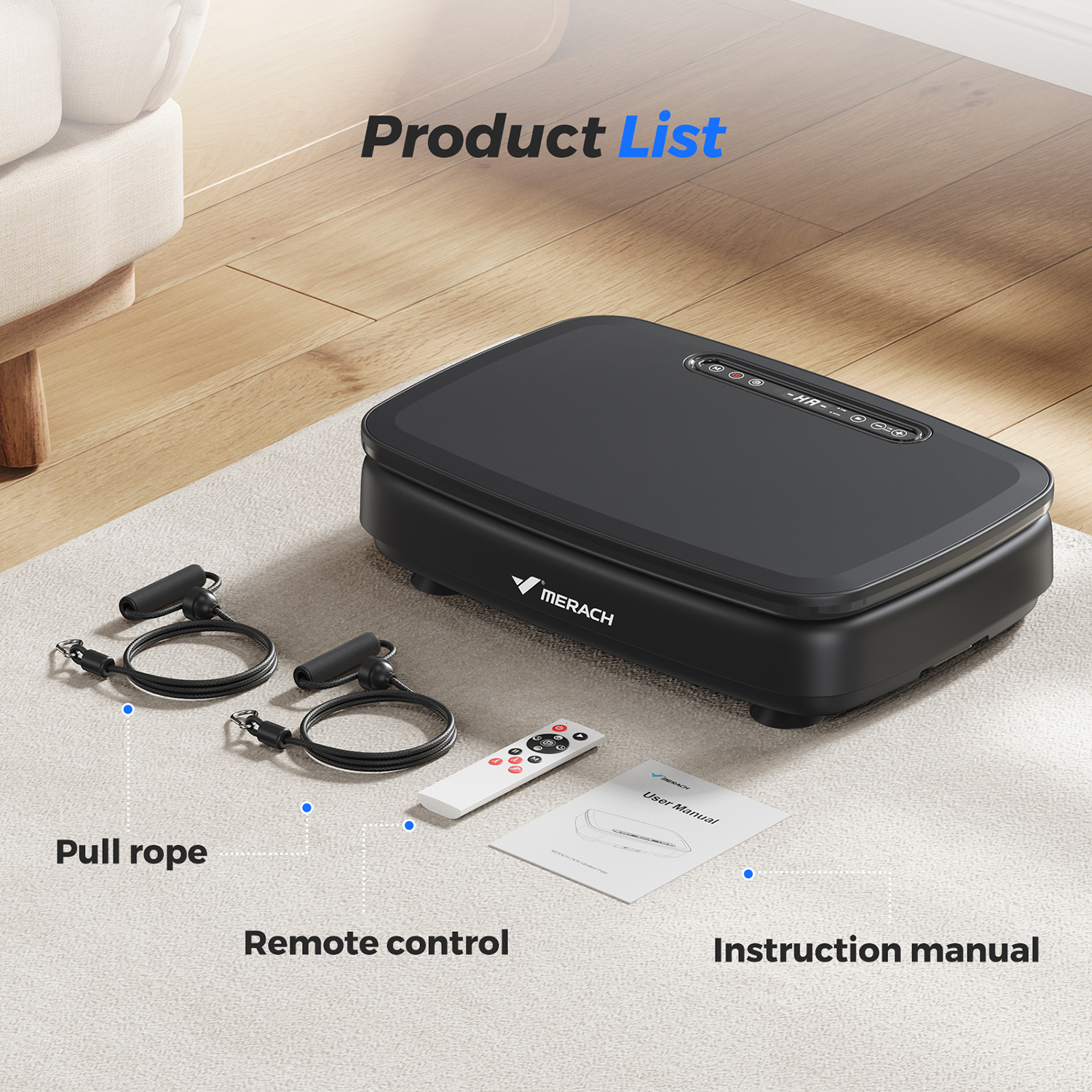 MERACH Vibration Plate Exercise Machine for Wellness and Fitness