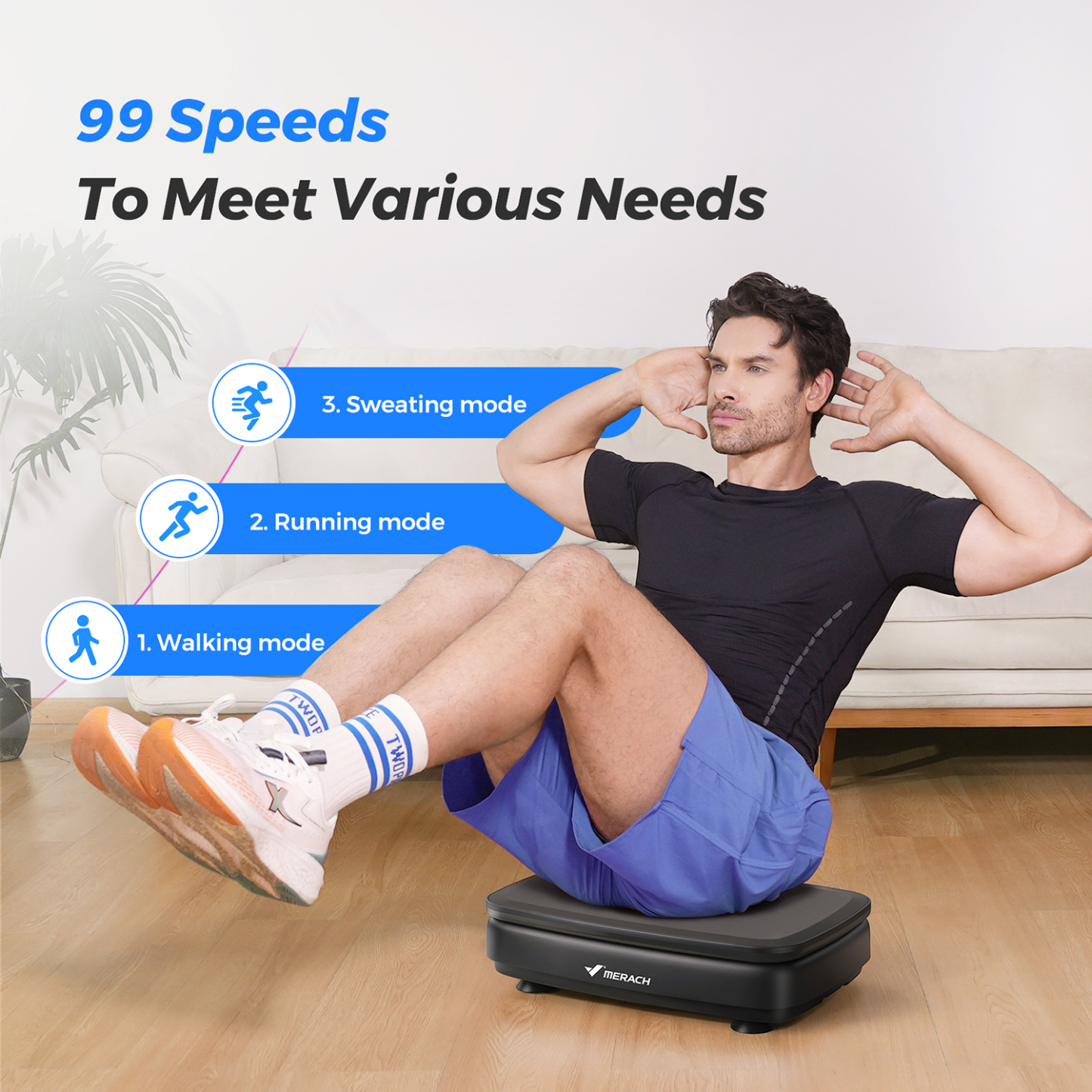 MERACH Vibration Plate Exercise Machine for Wellness and Fitness
