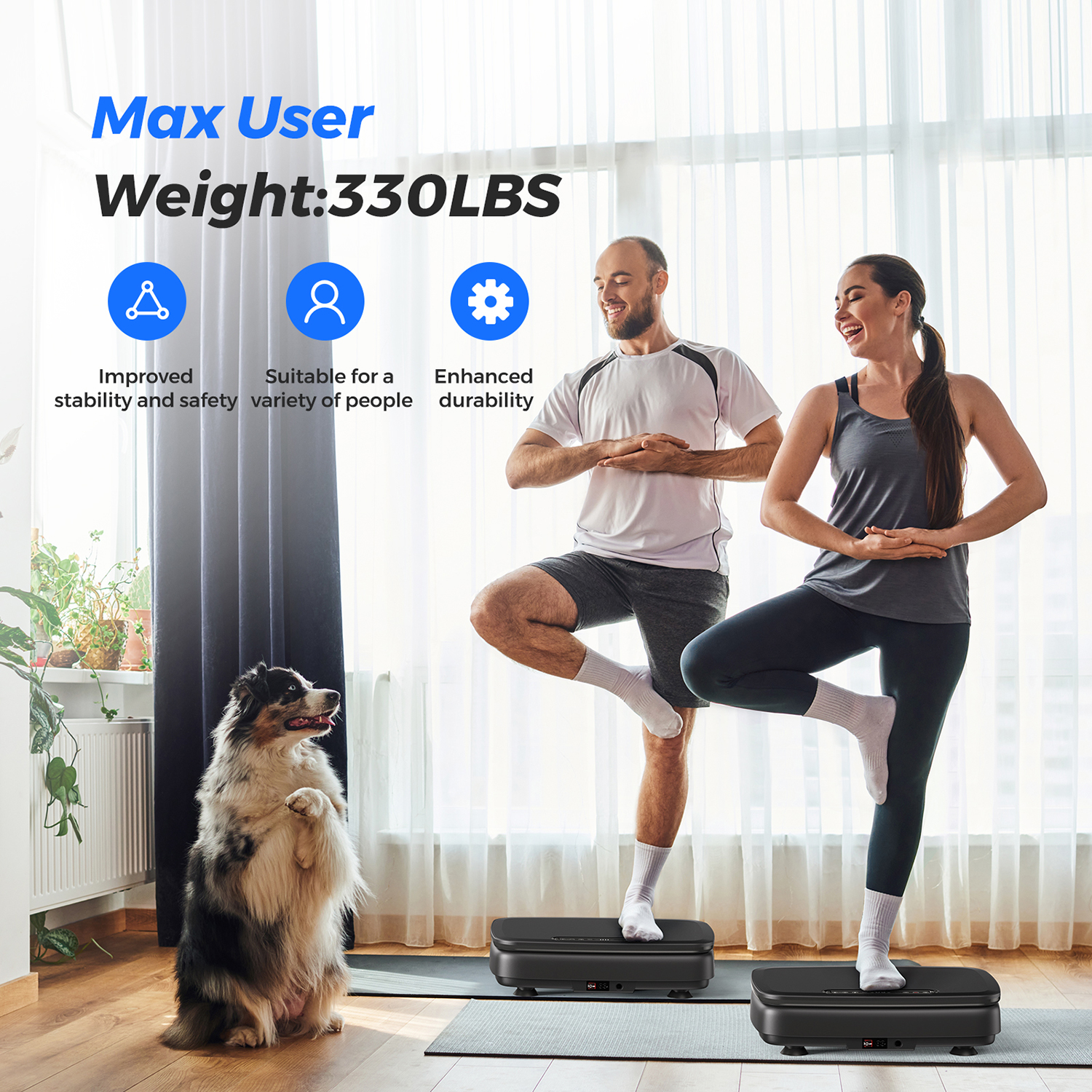 MERACH Vibration Plate Exercise Machine for Wellness and Fitness