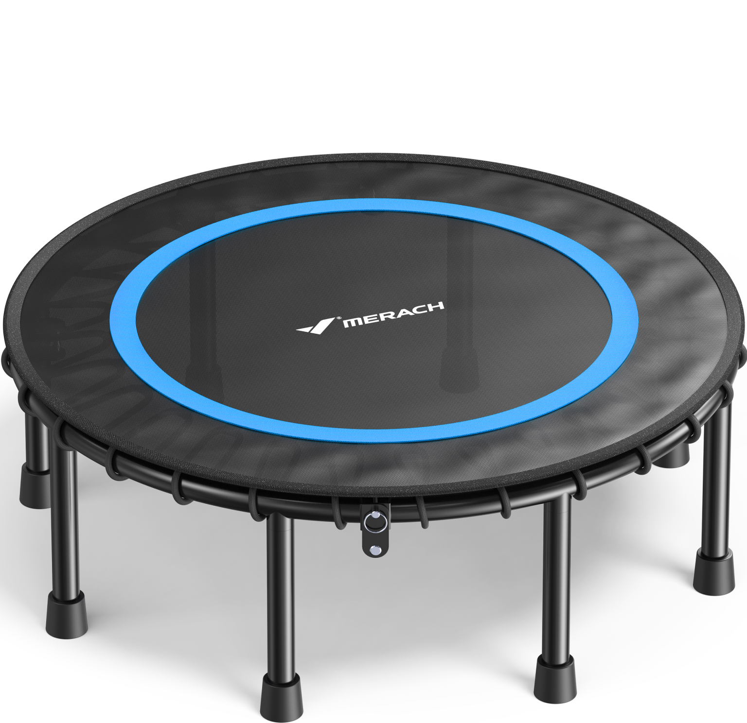 MERACH 40" Mini Trampoline for Adults, Fitness Rebounder with Bungees, 330 lbs Capacity
