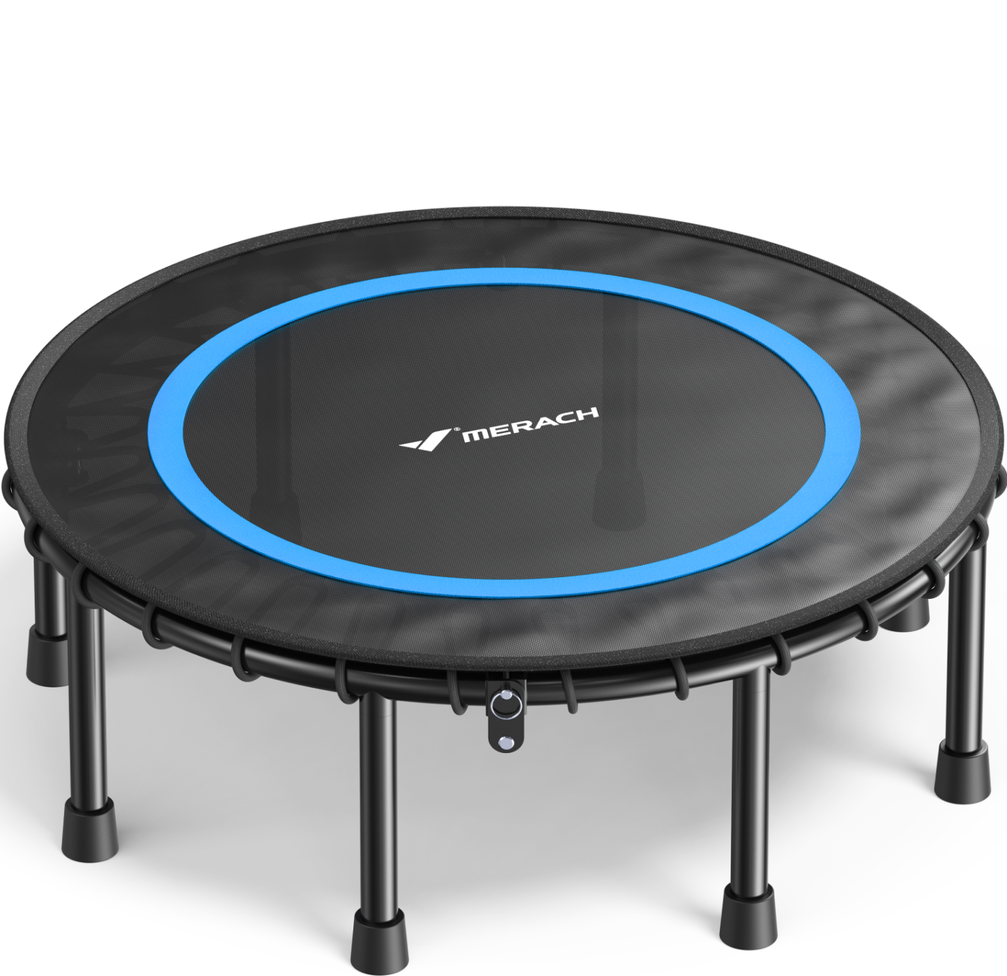 MERACH 40" Mini Trampoline for Adults, Fitness Rebounder with Bungees, 330 lbs Capacity