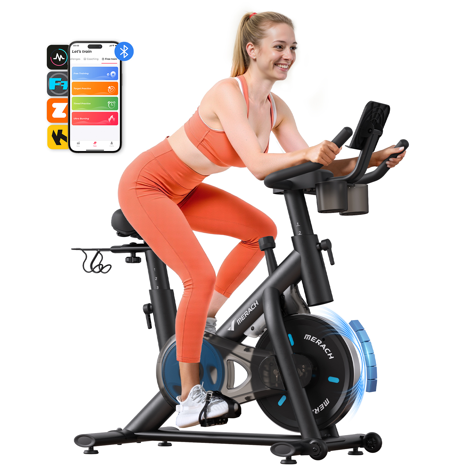 [Crazy Sale]Exercise Bike with Friction Resistence Infinitely Variable Speed