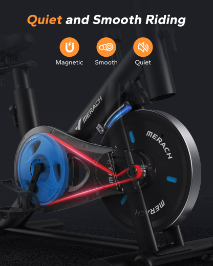 [Crazy Sale]Exercise Bike with Friction Resistence Infinitely Variable Speed