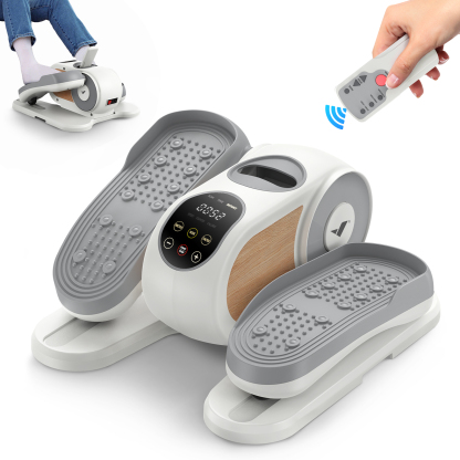 MERACH Under Desk Elliptical Machine, Compact, Quiet & Portable Seated Pedal Exerciser with Adjustable Speed, LED Display, Ideal Mini Ellipticals Elliptical Trainers for Home or Office