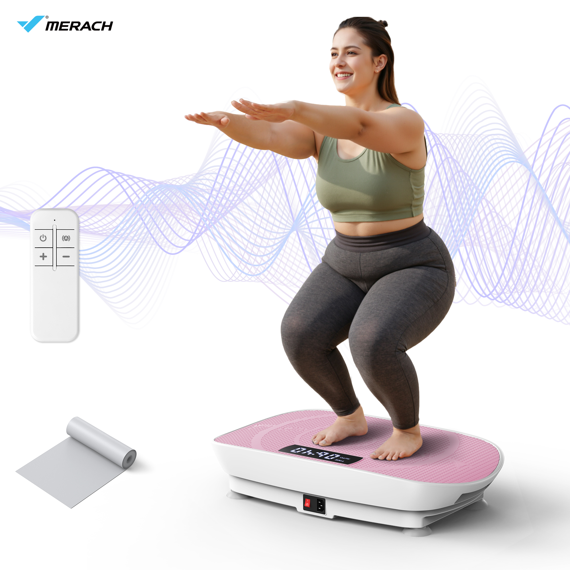Whole Body Vibration Plate-Pink