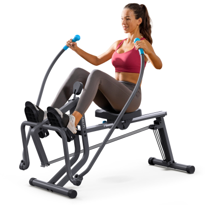 Rowing Machine, Compact Rowing Machines for Home, Extra-Long Rail