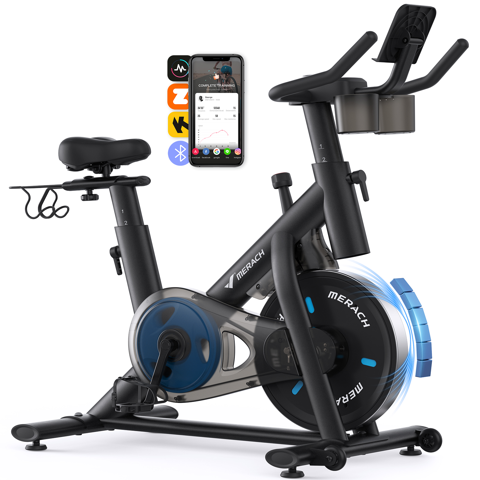 [Crazy Sale]Exercise Bike with Friction Resistence Infinitely Variable Speed