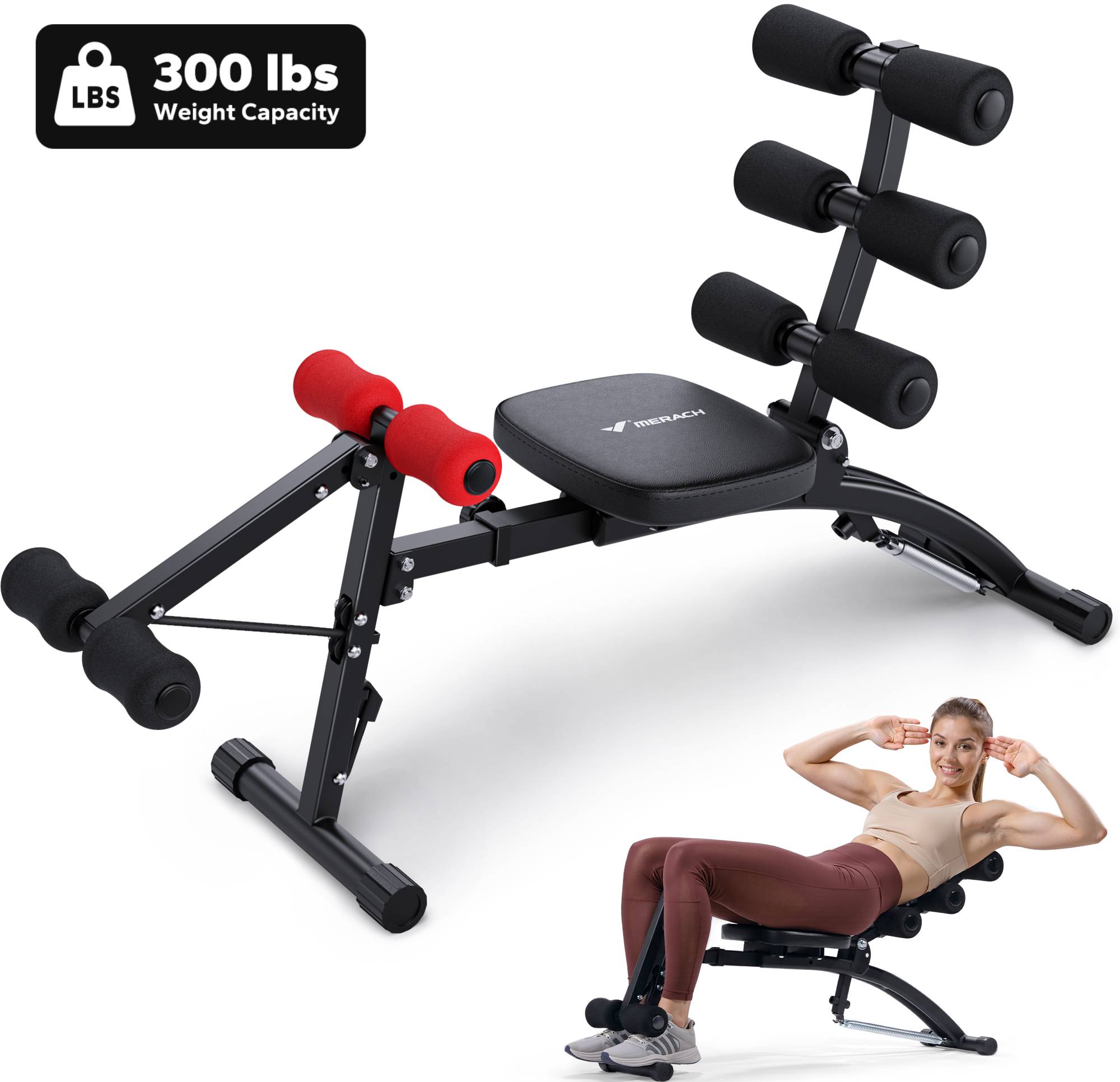 MERACH Home Gym Exercise Equipment Sit Up Machine for Abdominal Fitness