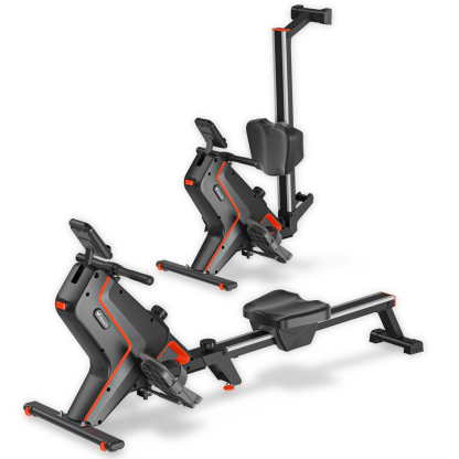 MERACH Foldable Magnetic Rowing Machine 16 Levels Resistance Quiet Rower with Bluetooth for Home Use