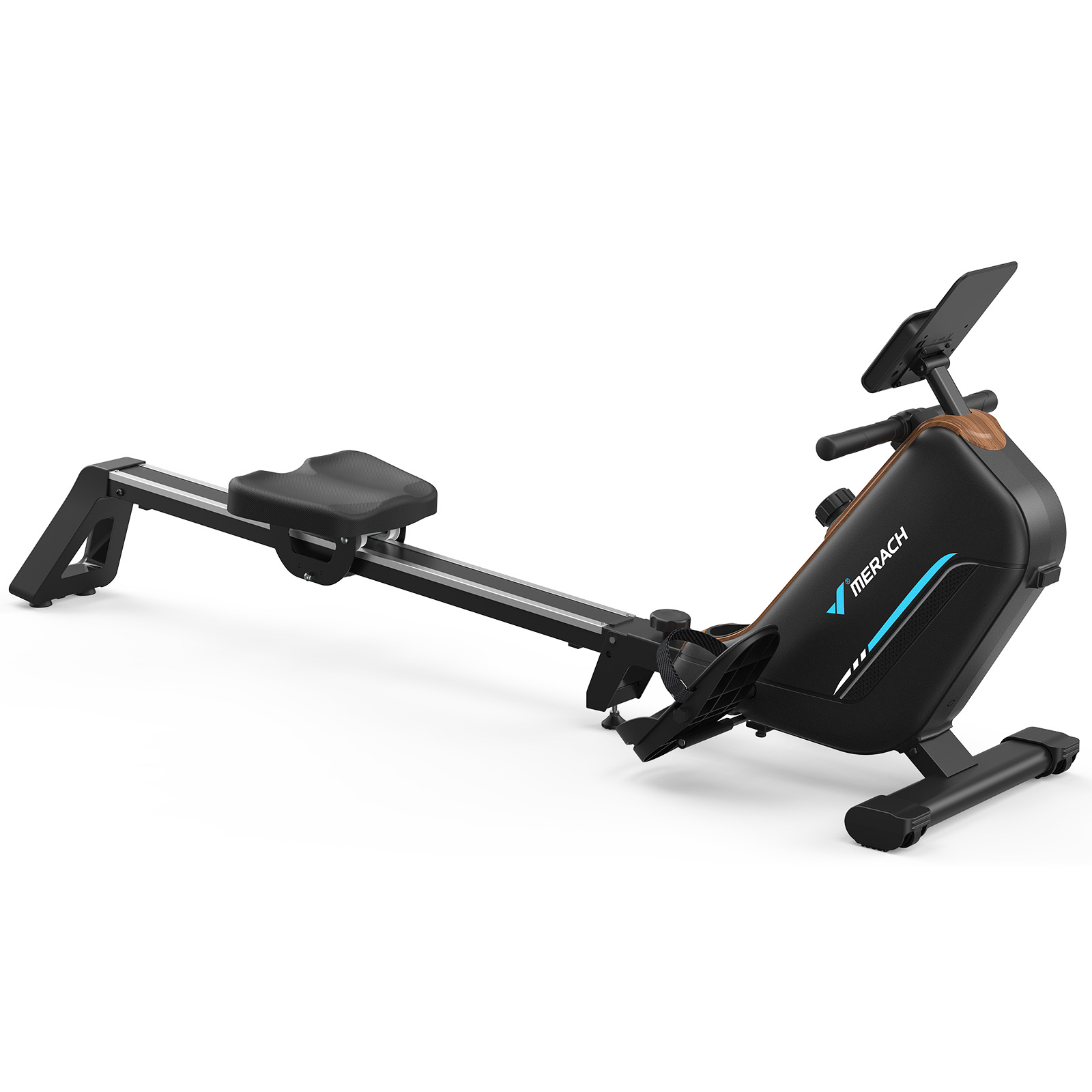 MERACH Rowing Machines for Home, Quiet Row Machine with 51.2" Extended Rail, 16-Level Powerful Magnetic Rower and 350 LBS Load Capacity, Correct Rowing Posture to Prevent Sports Injuries