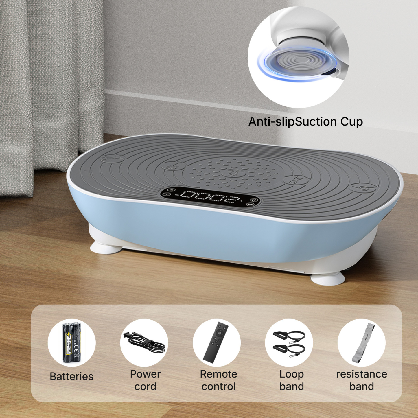 MERACH Vibration Plate Exercise Machine with LED Touch Screen, 99 Speed Levels, Bluetooth & Resistance Bands, Full Body Workout Platform for Home Fitness Training