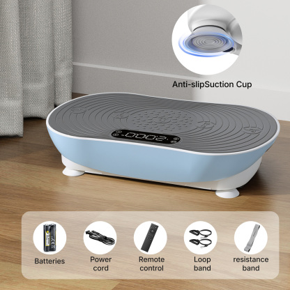 MERACH Vibration Plate Exercise Machine with LED Touch Screen, 99 Speed Levels, Bluetooth & Resistance Bands, Full Body Workout Platform for Home Fitness Training