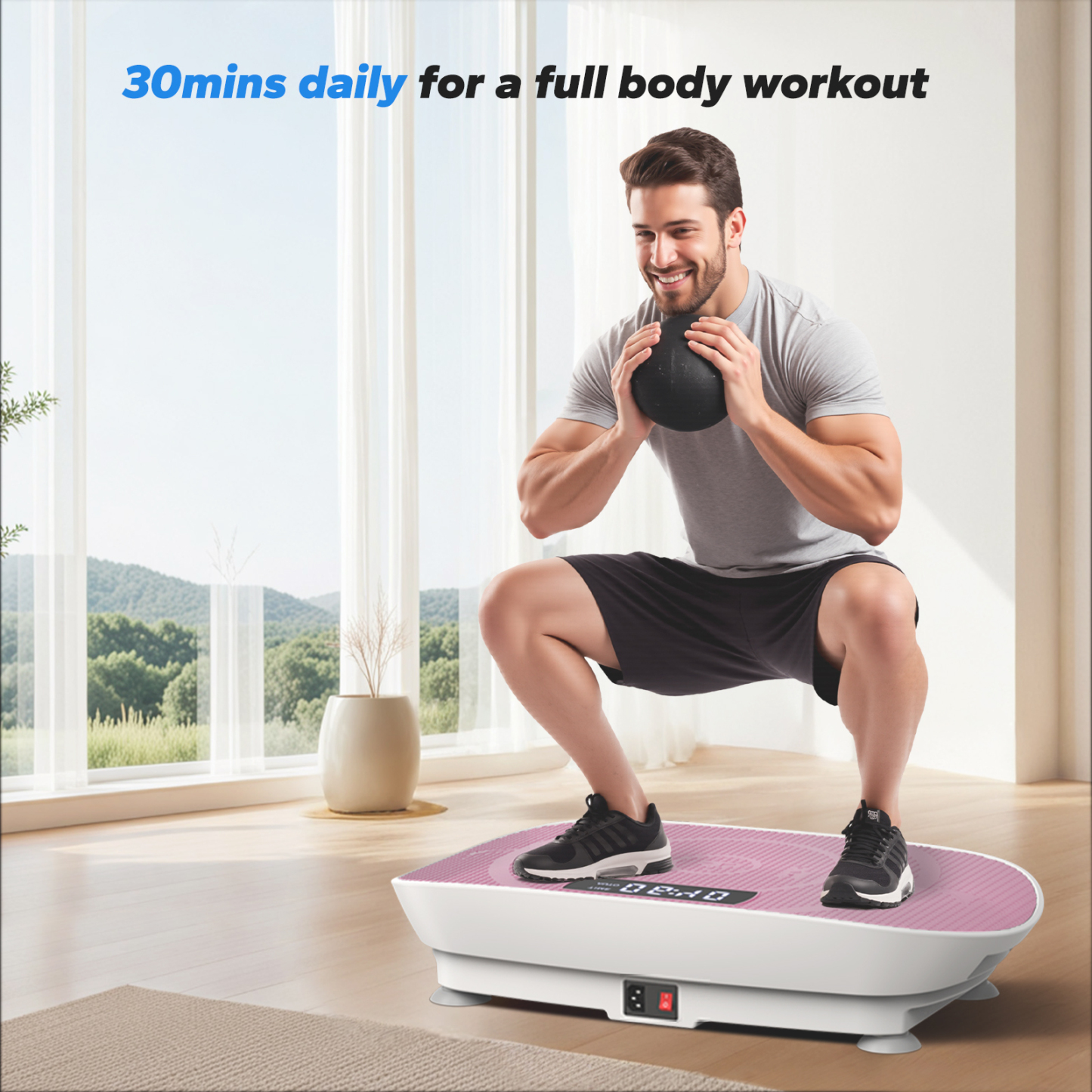 Whole Body Vibration Plate-Pink