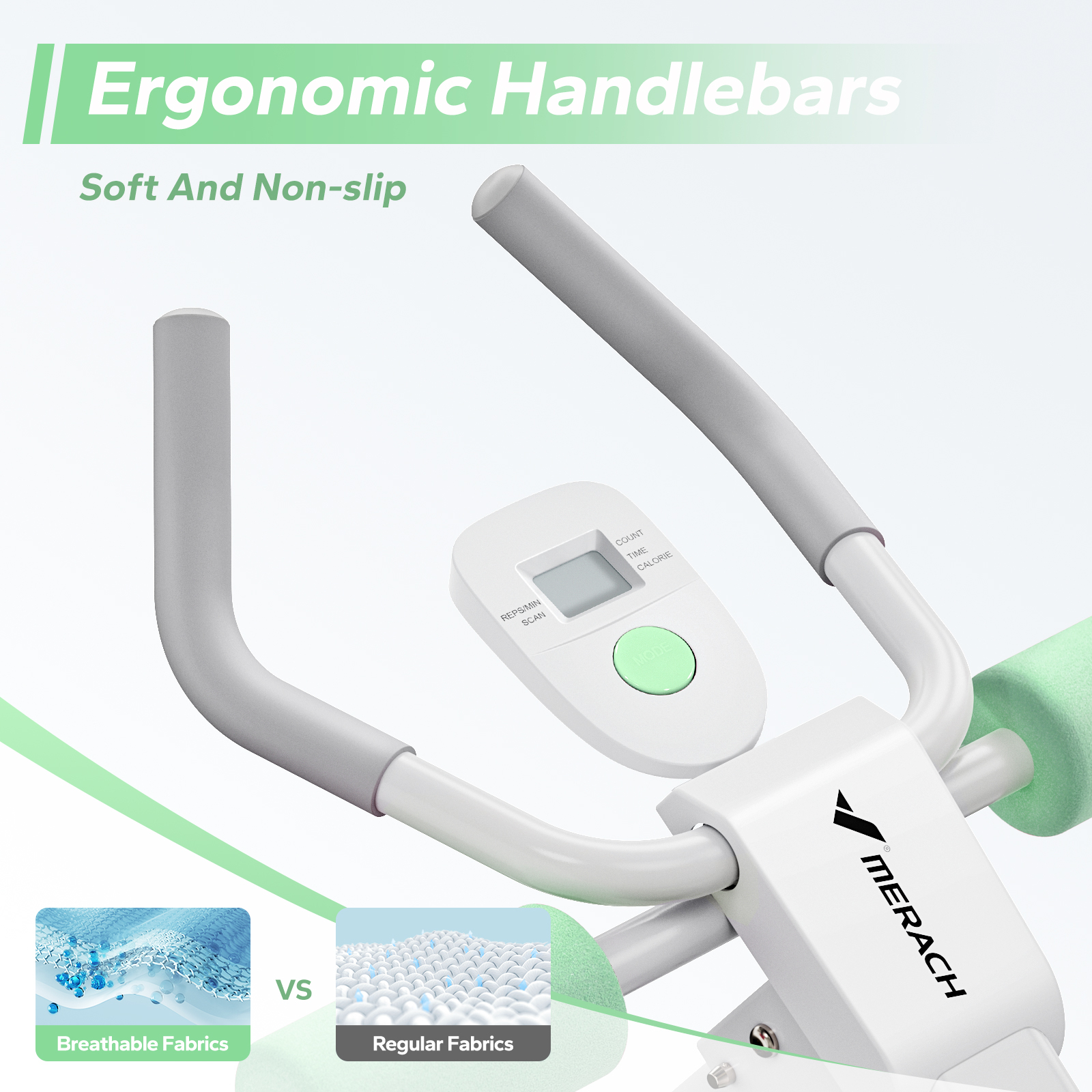 MERACH Ab Machine for Exercise, Adjustable Abdominal Workout machine for Home Gym, Foldable, Knee Protection