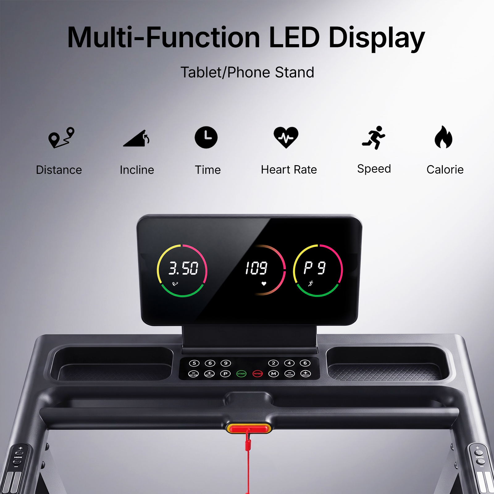 MERACH Treadmill with 15% Auto Incline, Foldable Treadmill for Home with 300lbs Capacity, 0.8-7.5MPH